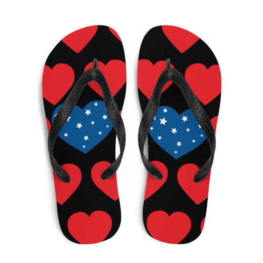 Flip-Flops-Stars and Hearts by Valerie